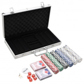 Poker Chip Set 300 pcs 0.03 lb