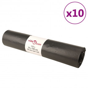 Bin Bags 250 pcs Black 31.7 gal