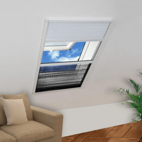 Plisse Insect Screen for Window Aluminum 23.6"x31.5" wi...