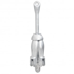 Folding Anchor Silver 13.2 lb Hot Dip Galvanized Cast I...