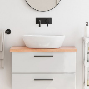 Bathroom Countertop Light Brown 31.5"x15.7"x(0.8"-1.6")...