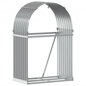 Log Holder Light Gray 31.5"x17.7"x47.2" Galvanized Stee...