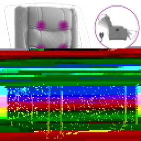 Electric Stand up Massage Recliner Chair Light Gray Fab...