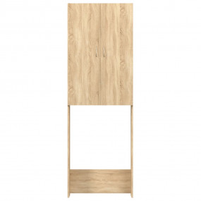 Washing Machine Cabinet Sonoma Oak 25.2"x10"x74.8"