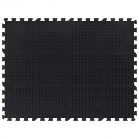 Rubber Floor Tile Black 0.47" 35.4"x47.2"