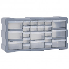 Multi-drawer Organizer with 22 Drawers 19.3"x6.3"x10"