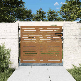 Garden Gate 33.5"x39.4" Corten Steel Square Design