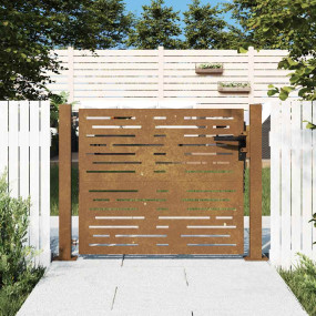 Garden Gate 41.3"x41.3" Corten Steel Square Design