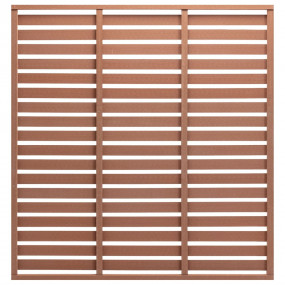 Fence Panel WPC 70.9"x70.9" Brown