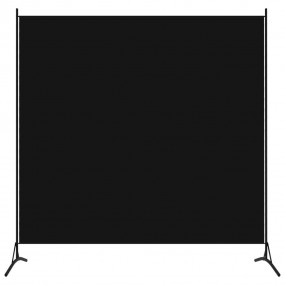 Room Divider Black 68.9"x70.9" Fabric