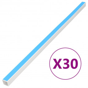 Cable Trunking Self-Adhesive 1"x0.6" 98.4' PVC