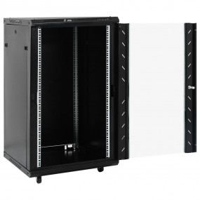 18U Network Cabinet 19" IP20 Black 23.6"x23.6"x39.4"