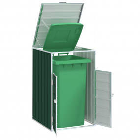 Wheelie Bin Storage for Single Bin Green 28.3"x31.9"x45...