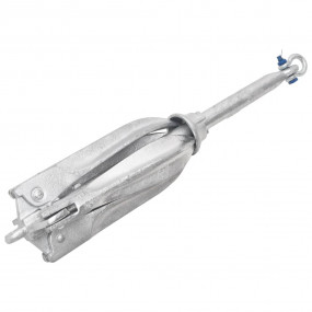 Folding Anchor Silver 22 lb Hot Dip Galvanized Cast Iro...