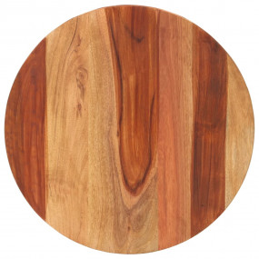 Table Top Solid Wood Acacia Round 0.59 - 0.63 " 15.7 "