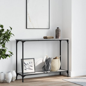 Console Table Grey Sonoma 39.8x12.0x29.5" Engineered Wo...