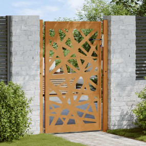 Patio Gate 41.3x61.0" Weathering Steel Light Design