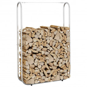 Firewood Rack 39.4x9.8x59.1" Galvanized steel