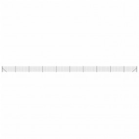 Wire Mesh Fence with Flange Anthracite 2.6x82.0'