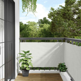 Balcony Privacy Screen White 275.6x29.5" PVC