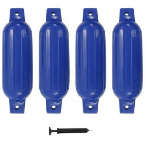 Boat Bumper 4 pcs Blue 16.1x4.5" PVC