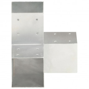Post Connector Y Shape Galvanized Metal 3.58x3.58"