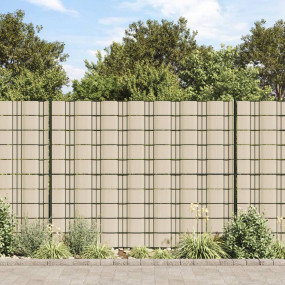 Patio Privacy Screens 4 pcs PVC 114.8x0.6' Cream