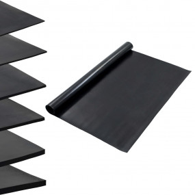 Floor Mat Anti-Slip Rubber 3.9x6.6' 0.08 " Smooth