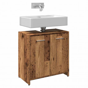 Bathroom Sink Cabinet Old Wood 23.6x13.0x23.6" Engineer...