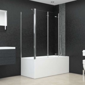 Bath Enclosure 47.2x27.2x51.2" Tempered Glass Transpare...