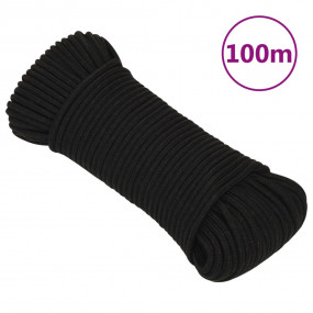 Work Rope Black 0.20 " 328.1 ' Polyester