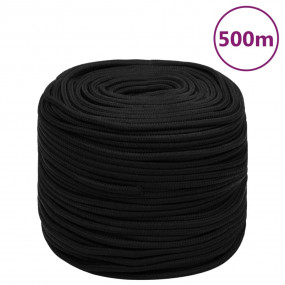 Work Rope Black 0.31 " 1640.4 ' Polyester