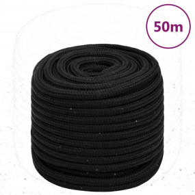 Work Rope Black 0.63 " 164.0 ' Polyester