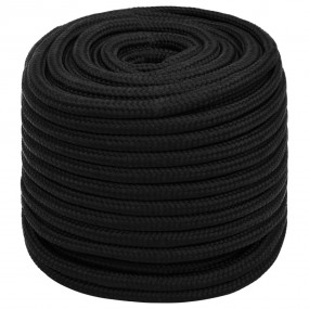 Work Rope Black 0.71 " 82.0 ' Polyester