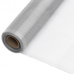 Mesh Screen Aluminum 44.1x393.7" Silver