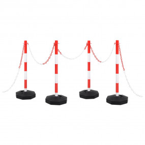 Chain Post Set with 32.8 ' Plastic Chain