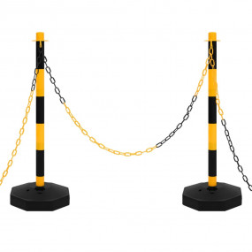 Chain Post Set with 32.8 ' Plastic Chain