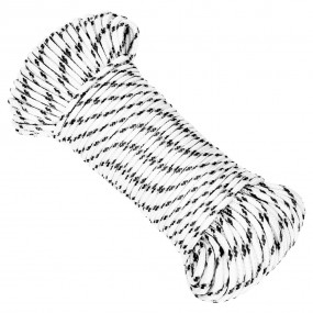 Braided Boat Rope White 0.12 "x1640.4 ' Polyester