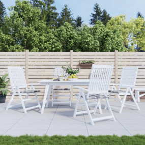 Patio Chair Cushions 4 pcs Grey Check Pattern 19.7x19.7...