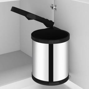 Kitchen Built-in Dust Bin Stainless Steel 3.2 gal