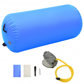 Inflatable Gymnastic Roll with Pump 47.2x29.5" PVC Blue
