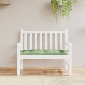 Patio Bench Cushion Leaf Pattern 43.3x19.7x2.8" Fabric