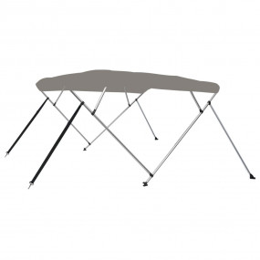 4-bow Bimini Top Grey 95.7x77.2x53.9"