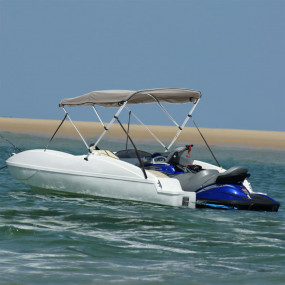 3-bow Bimini Top with Sidewalls 72.0x(66.9-71.7)x53.9"