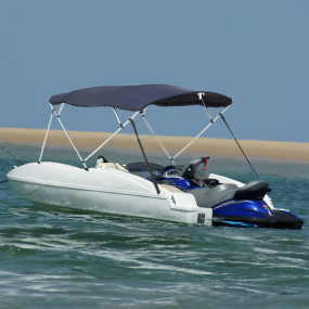 4-bow Bimini Top with Sidewalls 95.7x(78.7-83.9)x53.9"