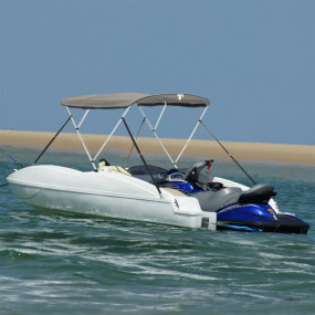 3-bow Bimini Top with Mesh Sidewalls 72.0x(60.6-65.7)x5...