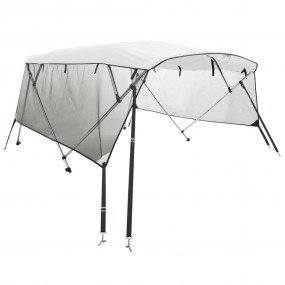 4-bow Bimini Top with Mesh Sidewalls 95.7x(72.8-78.0)x5...