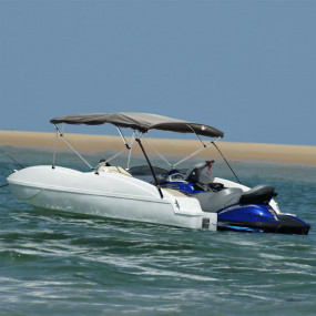 4-bow Bimini Top with Mesh Sidewalls 95.7x(66.9-71.7)x5...