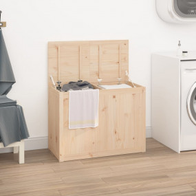Laundry Box 34.8x17.3x26.0" Solid Wood Pine