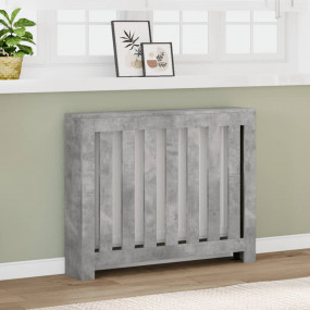 Radiator Cover Concrete Grey 40.9x7.9x32.3" Engineered ...